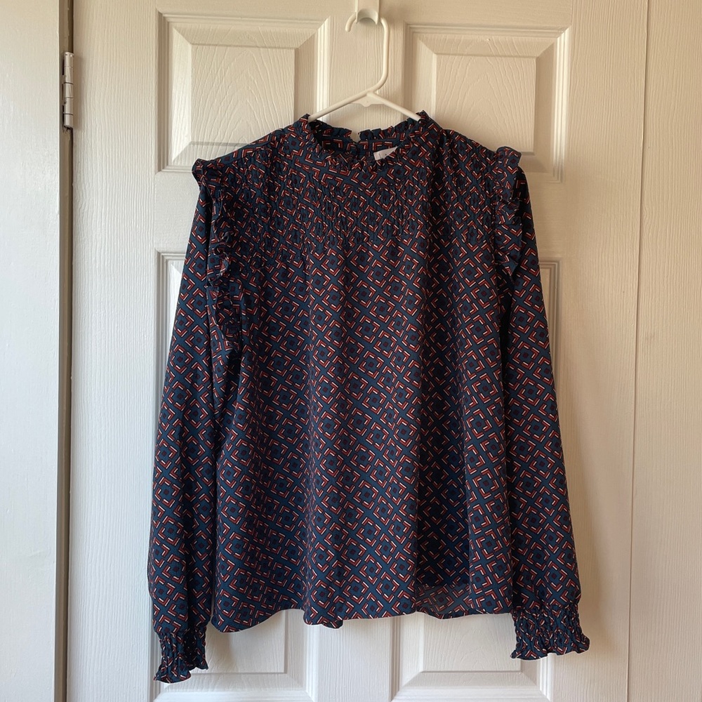 Leith (No-wrinkle) Ruffle Detail Blouse